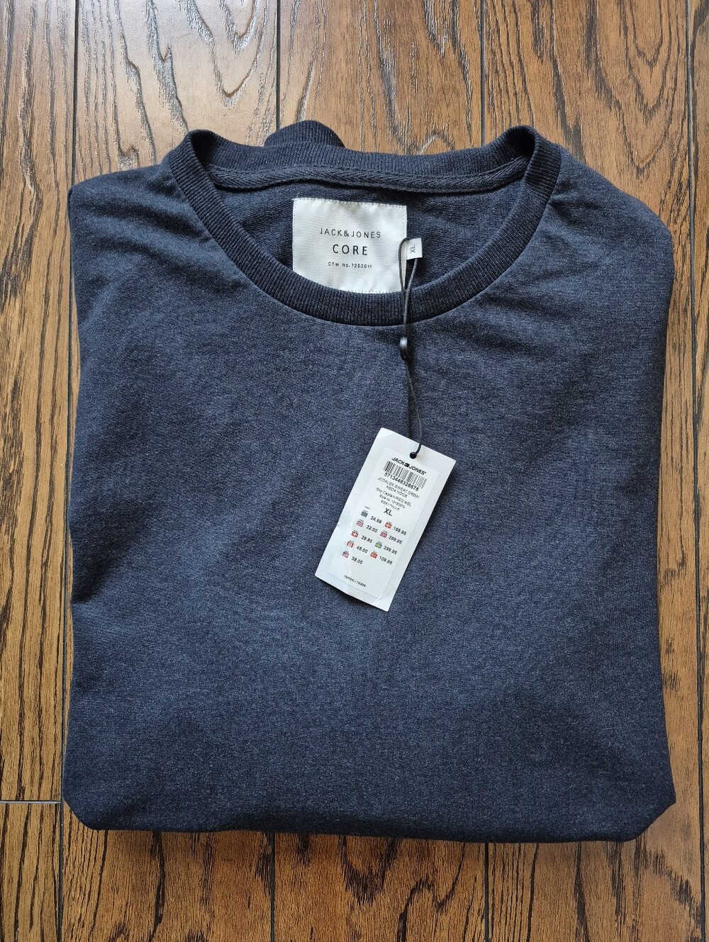 XL Jack & Jones Longsleeve Shirt - Navy Blue - New NWT